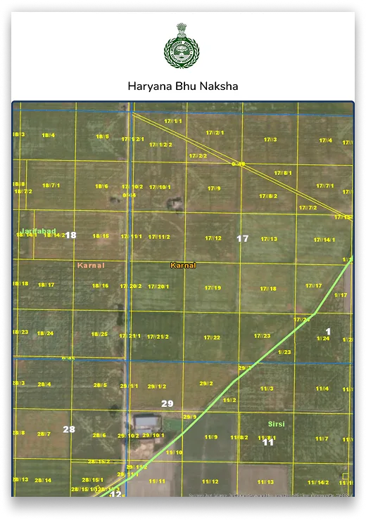 Haryana Bhunaksha / Cadastral Map