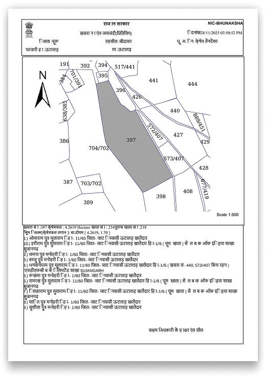 Rajasthan Survey Map