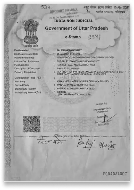 Uttar Pradesh Sale Deed