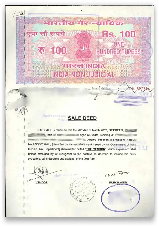West Bengal Certified Sale Deed