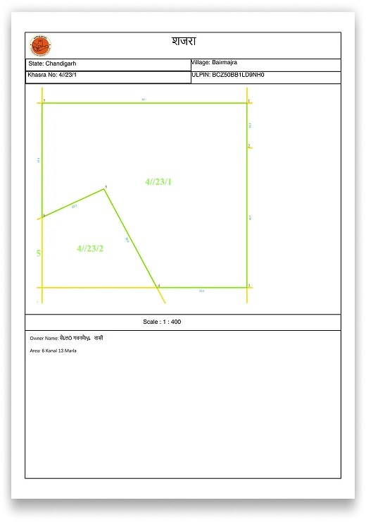 Chandigarh Survey Map