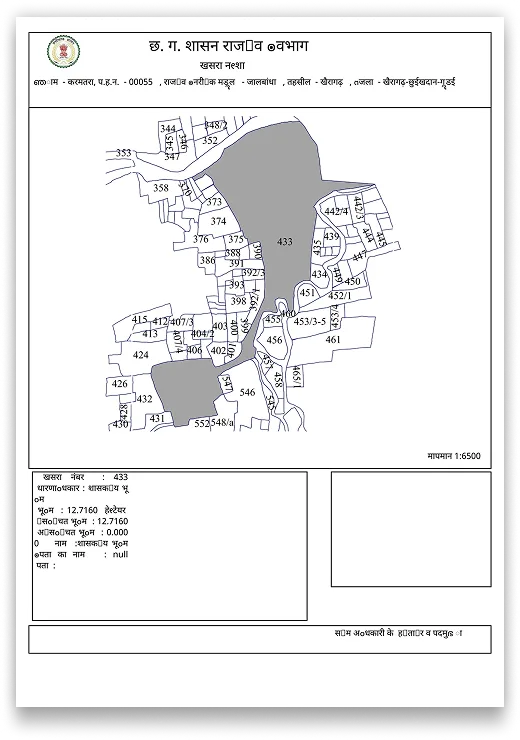 Chhattisgarh FMB / Map