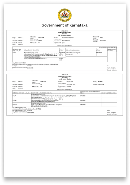 Karnataka Mutation Record