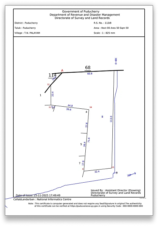 Pondicherry FMB Sketch